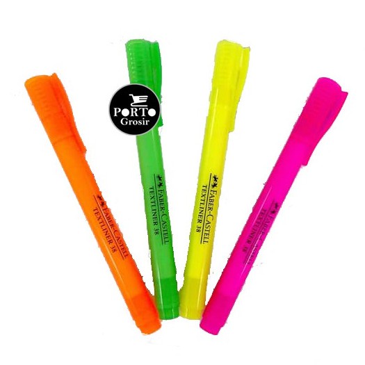 

Faber Castell Textliner 38 Fluorescent Series Highlighter Pen Warna Neon Color Pewarna Teks