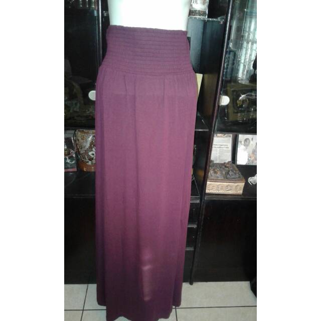 Rok panjang ungu tua H & M (preloved)