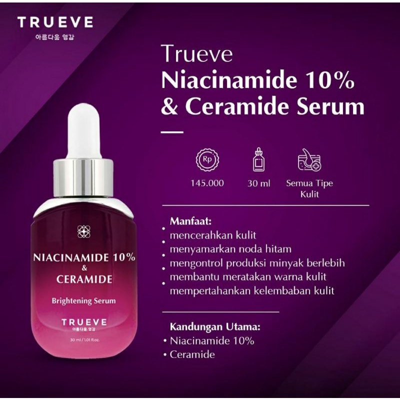 TRUEVE Niacinamide 10% & Ceramide Serum 30ml