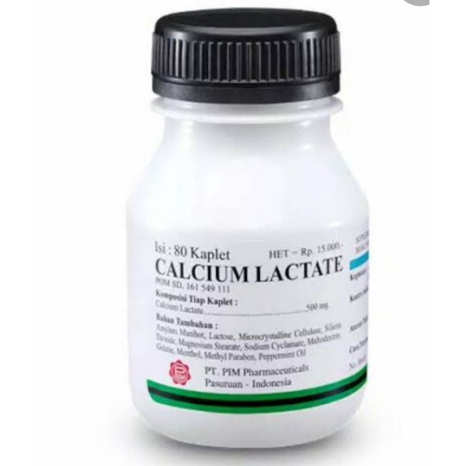 Calcium Lactate PIM 80 tablet