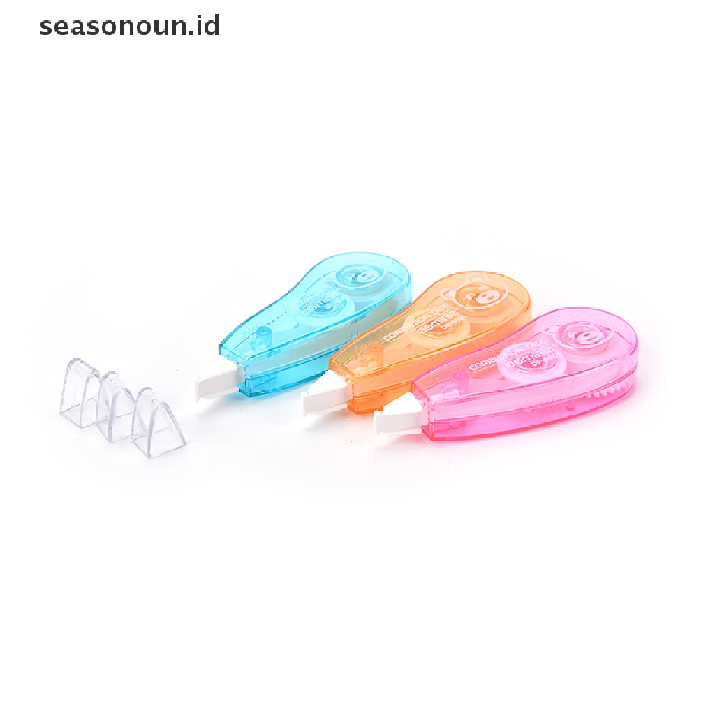 1pc Correction Tape Roller Dekoratif Warna Putih Untuk Stationery Sekolah / Kantor