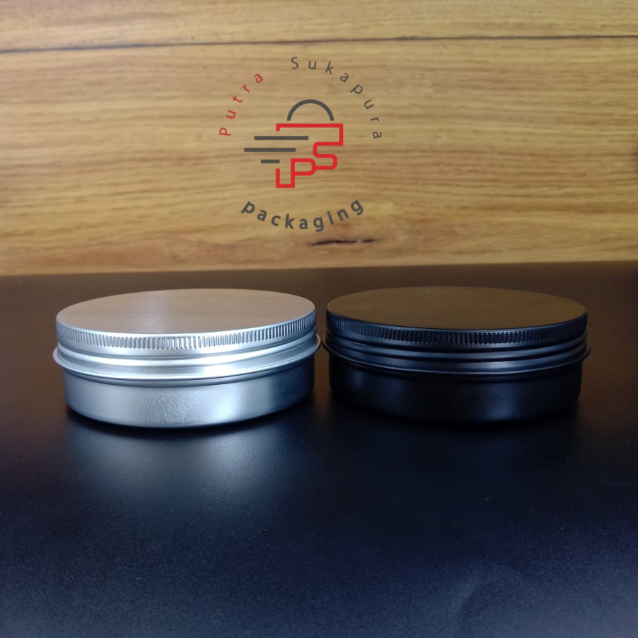 Pot kaleng 100gr/Pot alumunium 100gr/Pot wadah cream/Pot pomade
