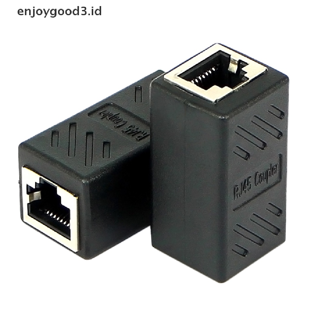 Adapter Konektor Coupler Rj45 Female Ke Female Cat6 Untuk Jaringan Ethernet