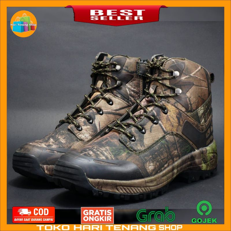 Sepatu tactical silverknight original bahan kulit kanvas/Sepatu boots pria wanita import warna perbakin( CAMO)