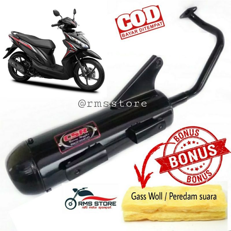 Knalpot bobokan racing motor honda vario 110 led 2018-2019