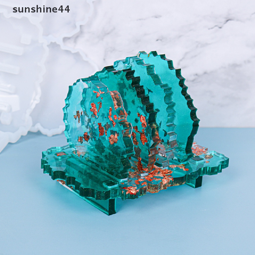 Sunshine Coaster / Tatakan Gelas Bahan Resin Untuk Dekorasi Rumah