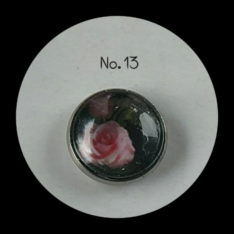 BM05-BROS MAGNET BUNGA /MAGNETIC HIJAB BROOCH 18MM-No. 13