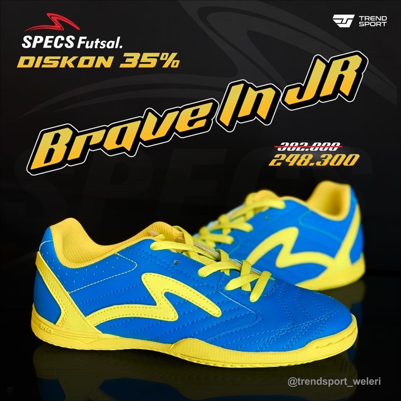 SEPATU FUTSAL SPECS BRAVE IN JR