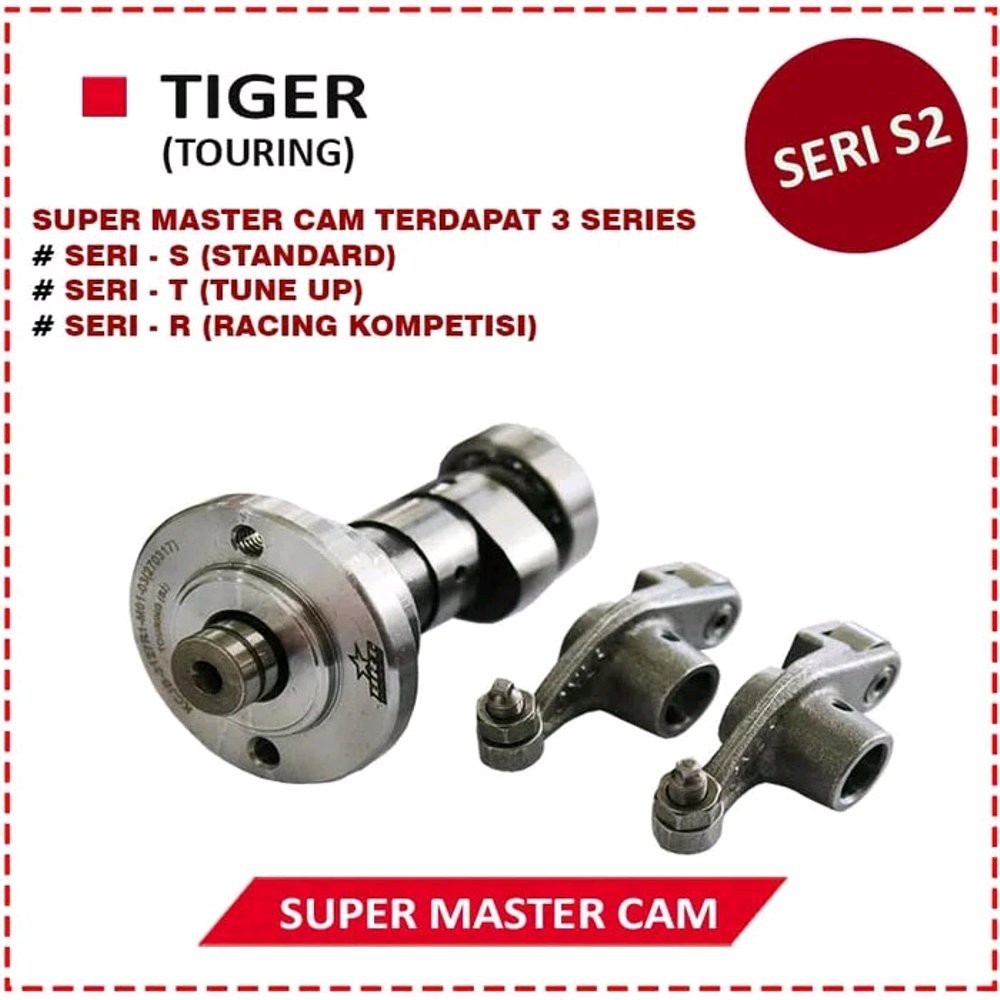 MASTERCAM NOKEN AS CHAMSHAFT PLUS ROCKER ARM S2 TOURING BRT - HONDA TIGER