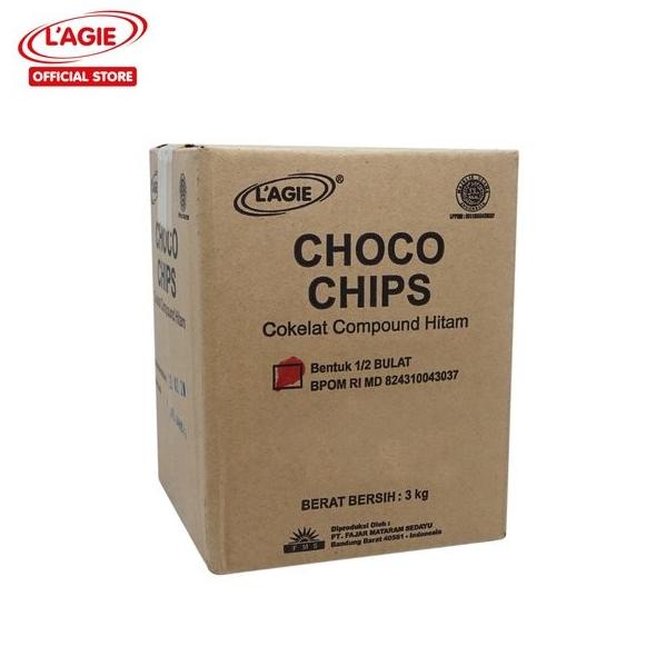 

LAGIE Choco Chips 1/2 bulat coklat 3 Kg ---NEW---