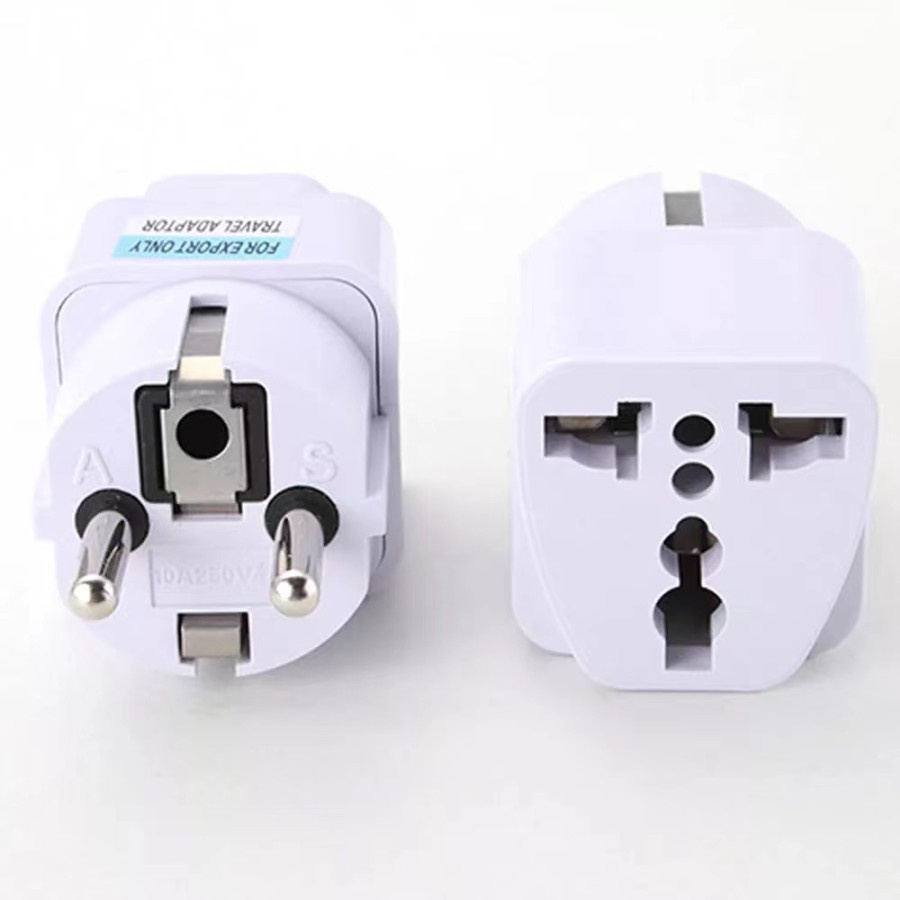 Over Steker Adaptor 3 Kaki Travel Adapter ke 2 Universal (UK + US+ AU) / Colokan Listrik / Travel Adaptor / Universal Steker