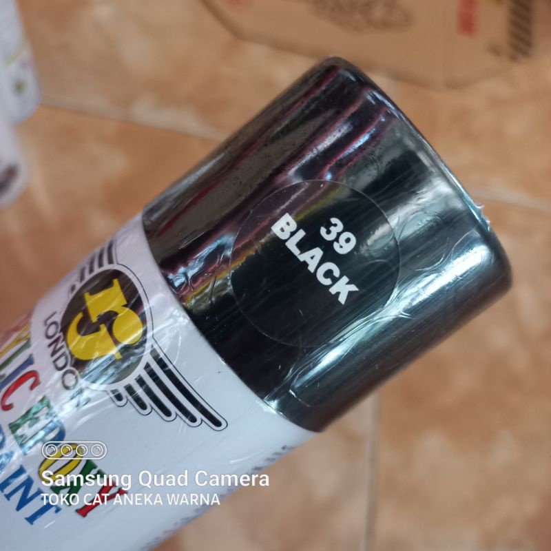 cat semprot 150cc rj london black hitam gloss mengkilap spray paint pilok pilox