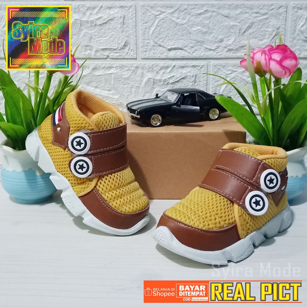 Sepatu Anak Laki-Laki / Sepatu Anak Usia 1 - 3 Tahun. Boot Jaring Prepet-2 Cassual