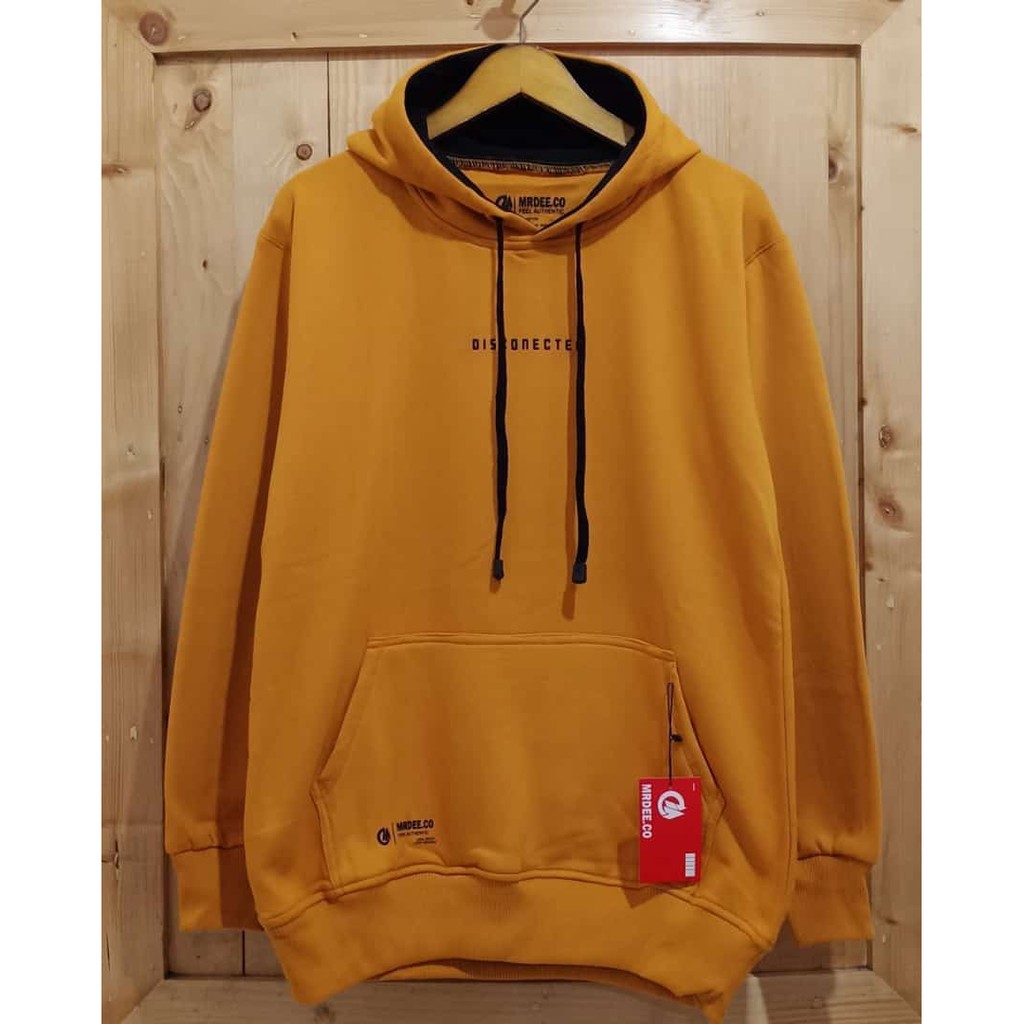 Sweater Hoodie Pria Distro Cod Aesthetic Pria Wanita Original MR DEE Brand Distro Kota Bandung Switer hudie Warna Maroon List HOME MADE XL XXL Jaket Distro Hoodie Aesthetic Jaket Hudie Unisex Sweater Dewasa Terbaru Terpopuler Masa Kini 2021 Brand Bandung-Mustard Disconected