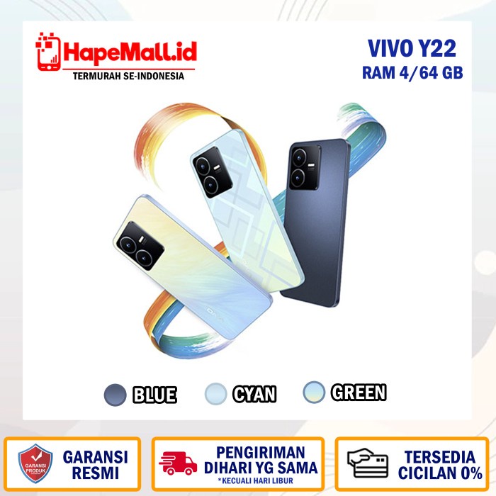 VIVO Y22 RAM 4/64GB GARANSI RESMI VIVO TERMURAH