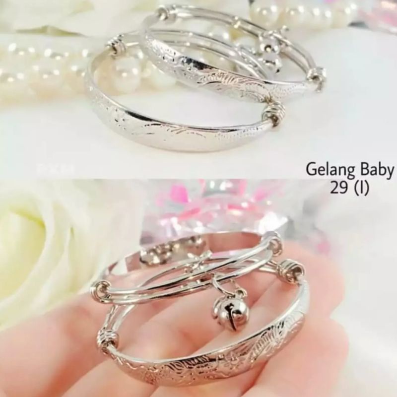 Gelang Kerincing titanium bayi dan anak Gelang Anak Bayi Gelang Titanium Anti Luntur
