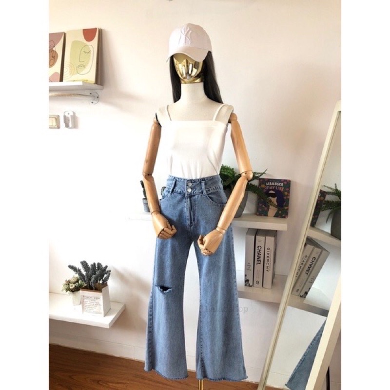 Werry Cullote Ripped Jeans ( Ada furring )