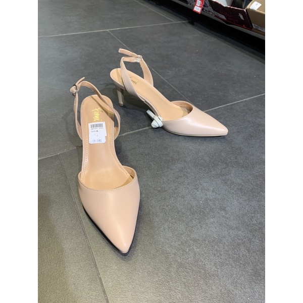Fioni Kitten Sling Nude payless heels