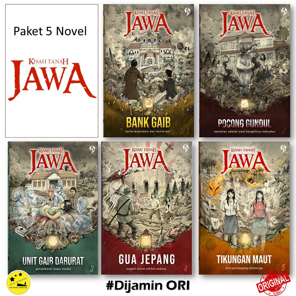 Paket 5 Buku Kisah Tanah Jawa Isi 5 Novel Misteri Investigasi Mitos dan Mistis - Gagas Media