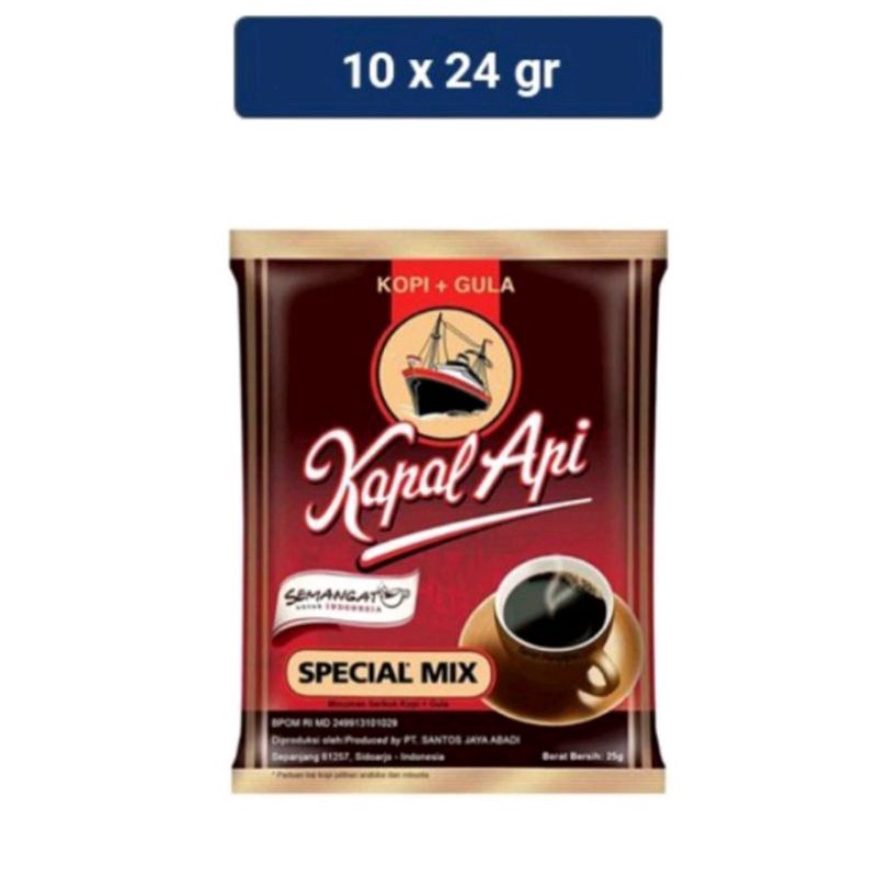 

Kopi kapal api special mix 24g x 10 sachet