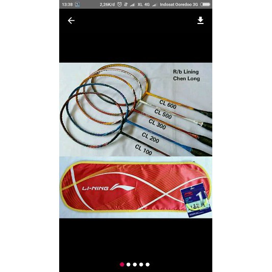 Termurah  RAKET LI NING CL CHEN LONG SERIES 100 200 300 500