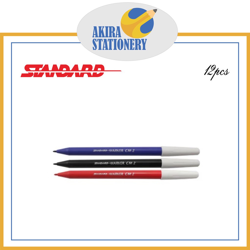 

SPIDOL STANDARD MARKER KECIL CM 2 / SPIDOL CM-2 / HITAM / BIRU / MERAH LUSIN (12 PCS)
