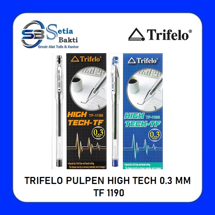 

TRIFELO Pulpen High Tech Gel Ink TF 1190 0.3mm - 1 Pcs