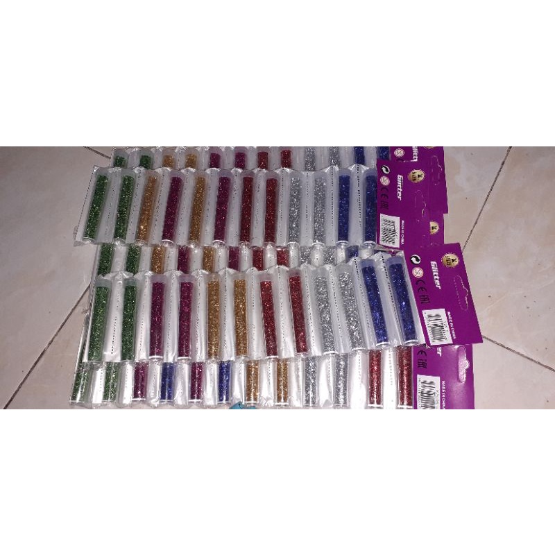 

gliter hena, gliter bubuk, harga per renteng