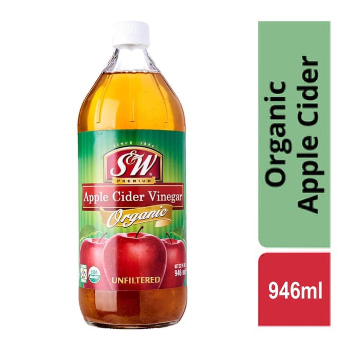 S&amp;W Organic Unfiltered Apple Cider Vinegar 946ml USA