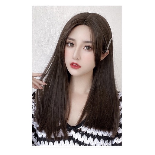 C0294 full Wig KOREAN STRAIGHT MEDIUM Tanpa Poni 50 cm