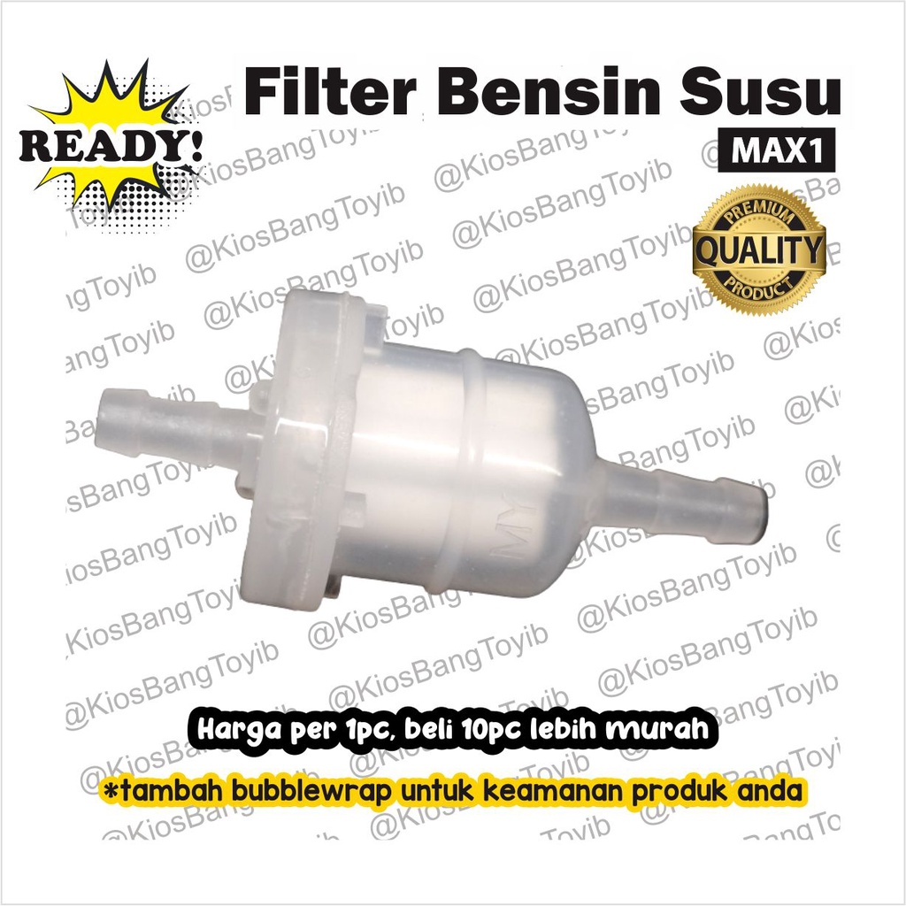 Saringan / Filter Bensin Putih Susu Universal Honda Yamaha Suzuki