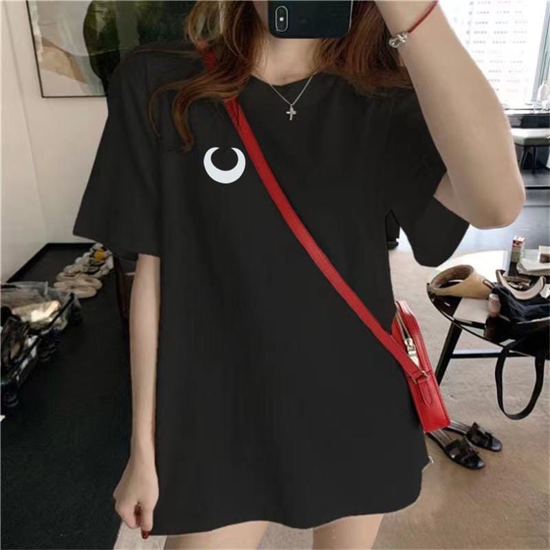 MYSTIQUE.ID-BAJU KAOS MOON DOWN T-SHIRT LUCU DAN AESTHETIC