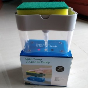 Hung Kai Pompa Sabun Free Sponge Caddy - Dispenser Sabun Cuci Piring