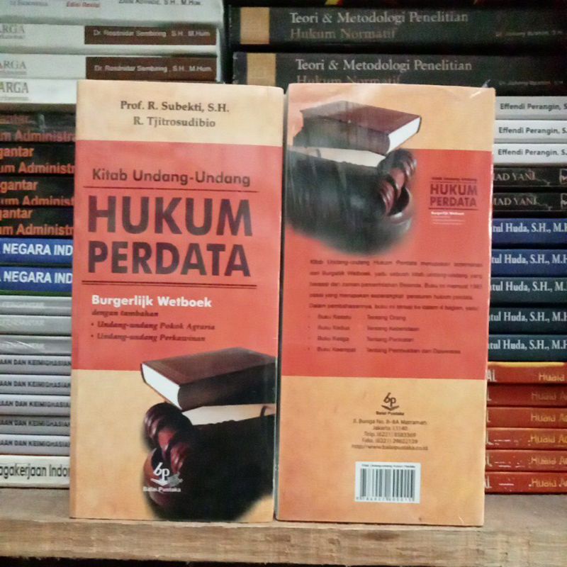 Jual Kitab Undang Undang Hukum Perdata Shopee Indonesia