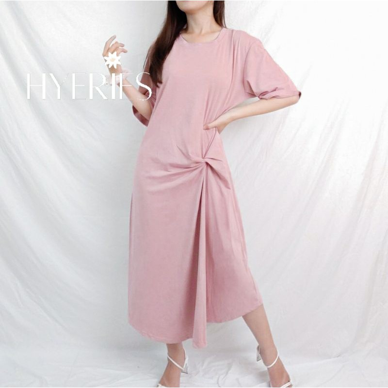 HYERIES SCOUT Dress / Dress Korea / Dress Casual / Loose Maxi Dress Oversize / Dress Panjang Jumbo