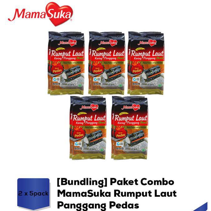 

Bundling Paket Combo MamaSuka Rumput Laut Panggang Pedas - 5 pack OBRAL Kode 512