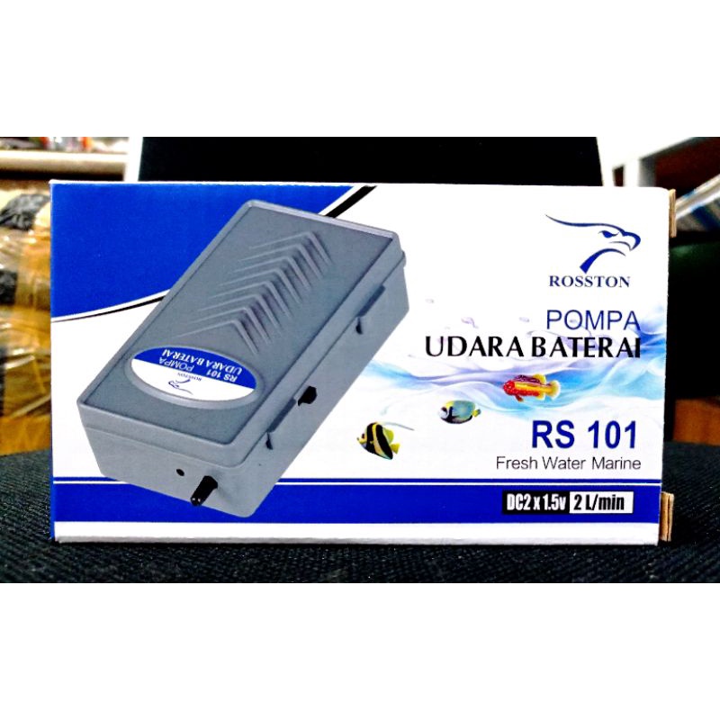 PROMO Pompa Udara Airpump Aerator Baterai ROSSTON RS 101