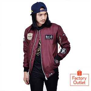 Kent Jaket Bomber Pilot RIDER MAROON