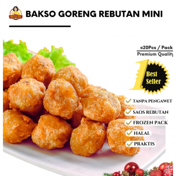 

Bakso Goreng Baso Goreng REBUTAN (Udang+Ayam) Ukuran Kecil Premium Homemade by Bakso Warisan Ibu