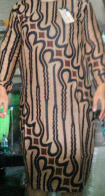 Tunic Serut Genes Parang Barong Gandes Tunik Mona Batik Seragam Kerja Kantor Wanita Vintage