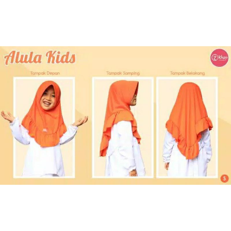 ALULA KIDS BY KHAYR MOSWEAR HIJAB KAOS HIJAB INSTAN ANAK