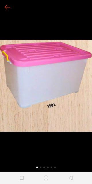 Box Container Roda Tutup Lotus 150 Liter Sunlife