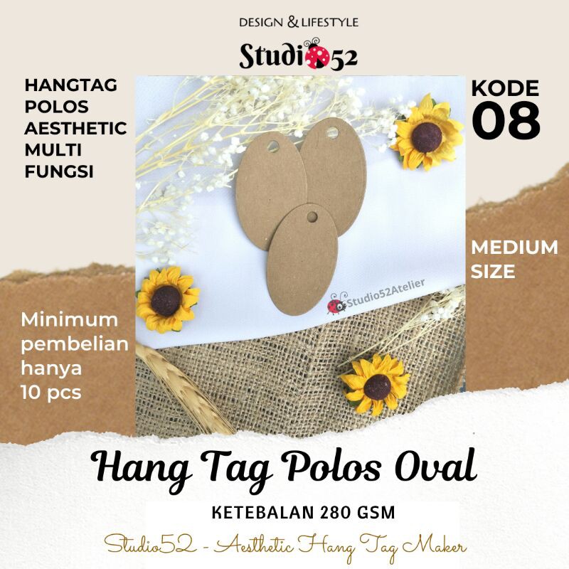 

Hang Tag Polos Oval Aesthetic Multifungsi 08