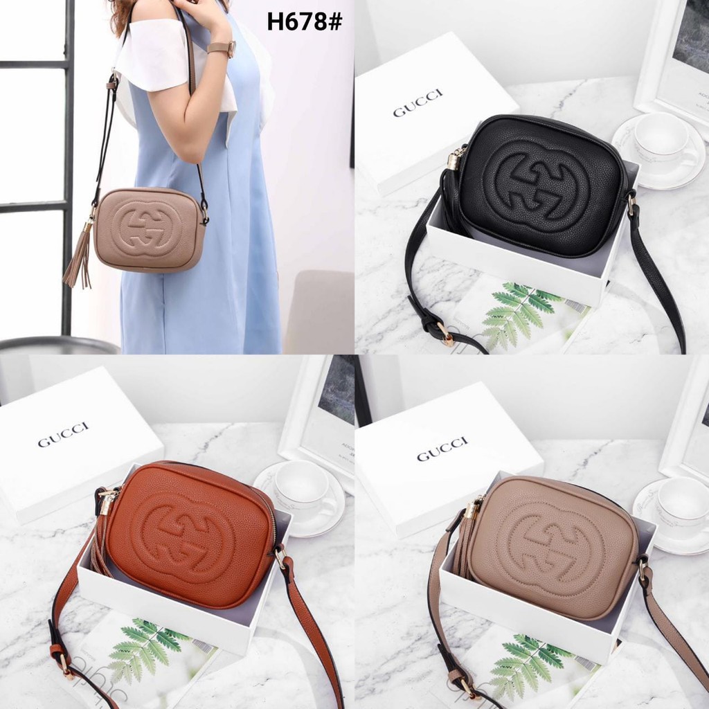 Tas Wanita Gucci Soho Disco Leather Shoulder Bag Include Box H678