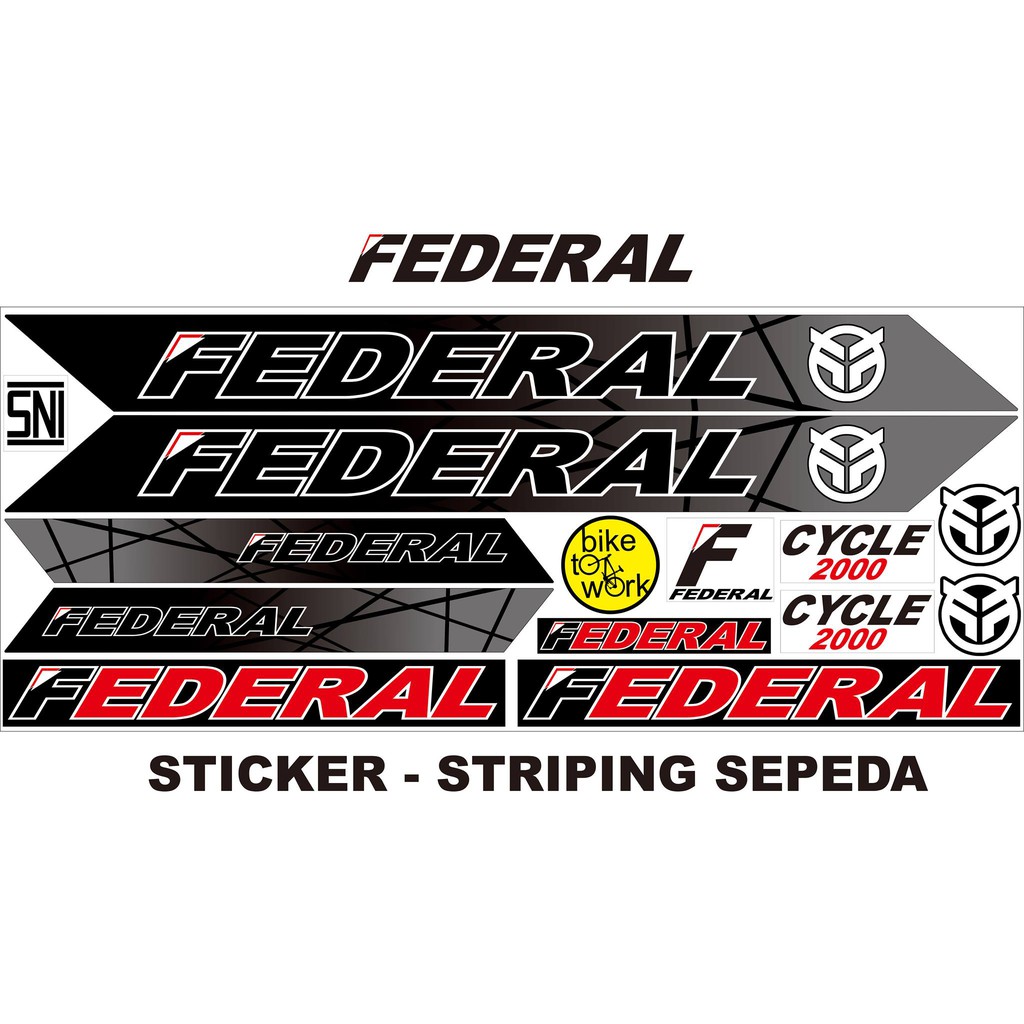 STRIPING NEW SEPEDAH VARIASI FEDERAL