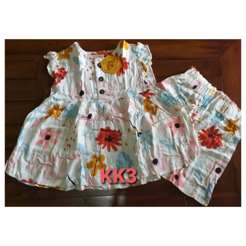 Setelan anak perempuan 1-5 tahun bahan rayon