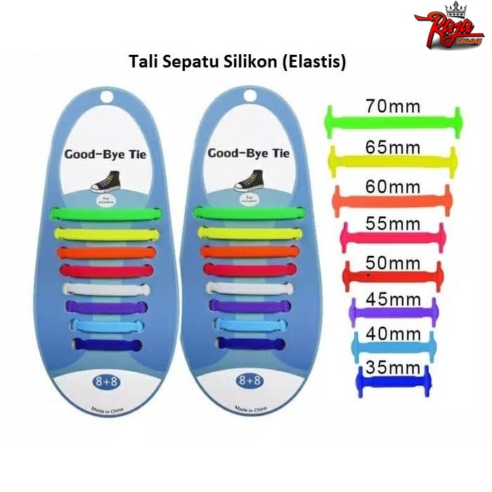 TS12 - Tali sepatu silikon sepatu anak dewasa langsung pasang bisa untuk jogging elastis
