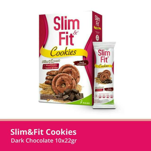 

Slim&fit Dark Chocolate Cookies 10 x 22 gram