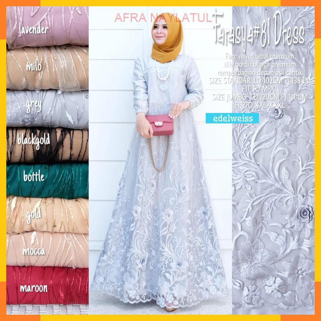 

DRESSGAMISMODEL KEKINIANMODEL TERLARIS FARASYA81 DRESS BY EDELWEIS