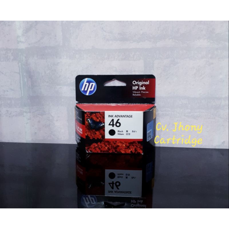 Tinta Cartridge HP 46 Black Hitam Warna tri colour